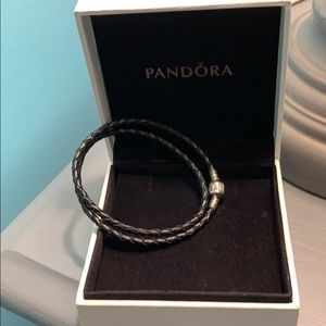 Pandora leather bracelet